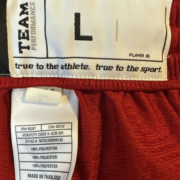 Adidas Shorts Mens Large Red Team Performance Sample Athleisure - Picture 8 of 13